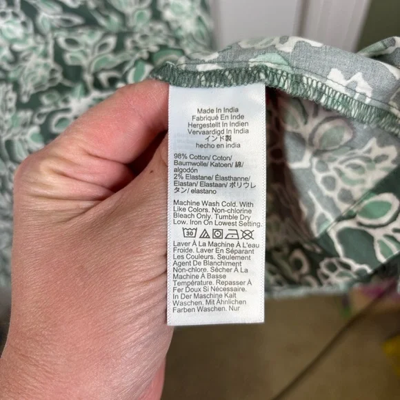 NWT J. Crew smocked waist poplin midi dress pale spinach eucalyptus sz 18 - Picture 8 of 10